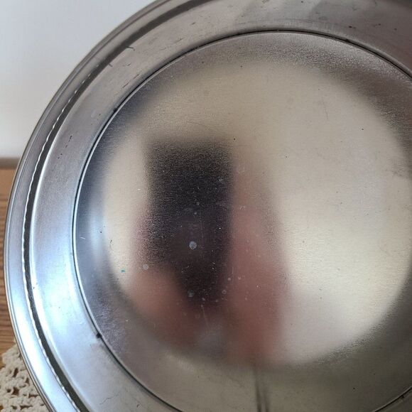 Vintage Cookie Tin Model T Ford Round Farm Red Barn Classic Antique Yellow Nice! - Picture 12 of 16